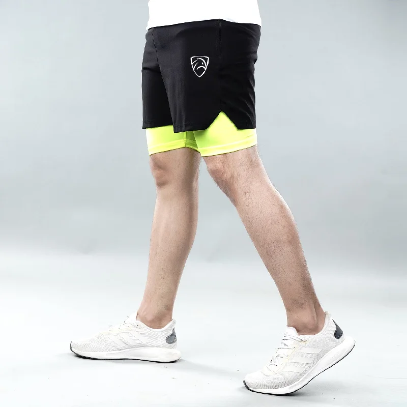 Tf-Black/Neon Micro Premium Compression Shorts Bold Men's Animal