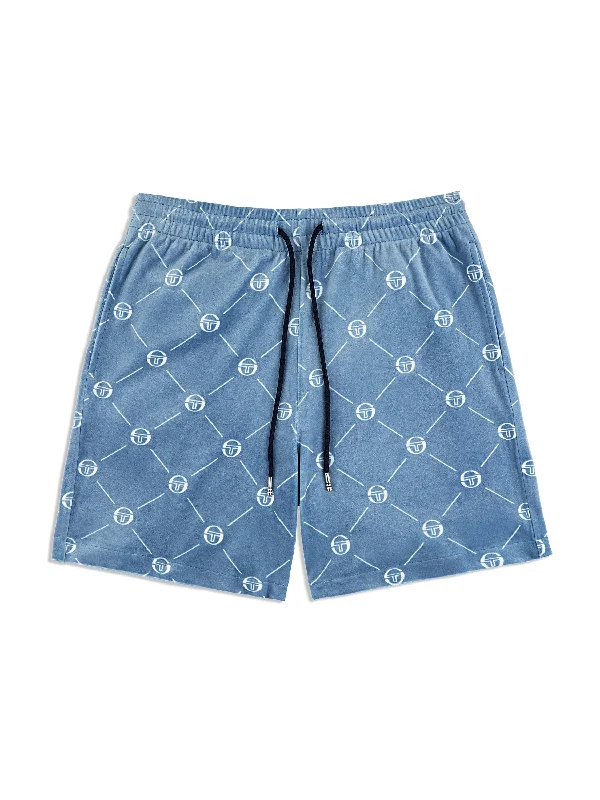 Cosimo Velour Short- Faded Denim Bold Men's Animal