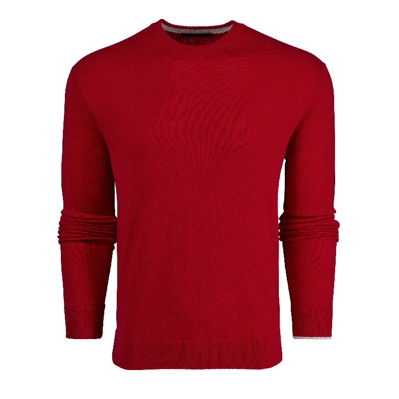 Tomahawk Cashmere Crewneck Sweater (Red Admiral) Artistic Men's Hand