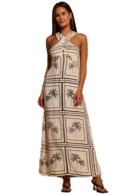 Shore Malia Maxi Dress - Block Palms Sophisticated Men's French