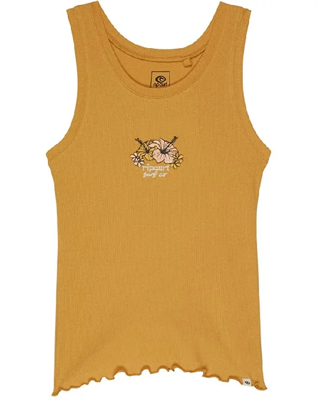 Girl's (8-16) Cosmic Paradise Rib Tank Unique Men's Patch