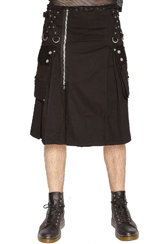 Tripp Super Utility Kilt [Black] Stylish Men's Tropical 