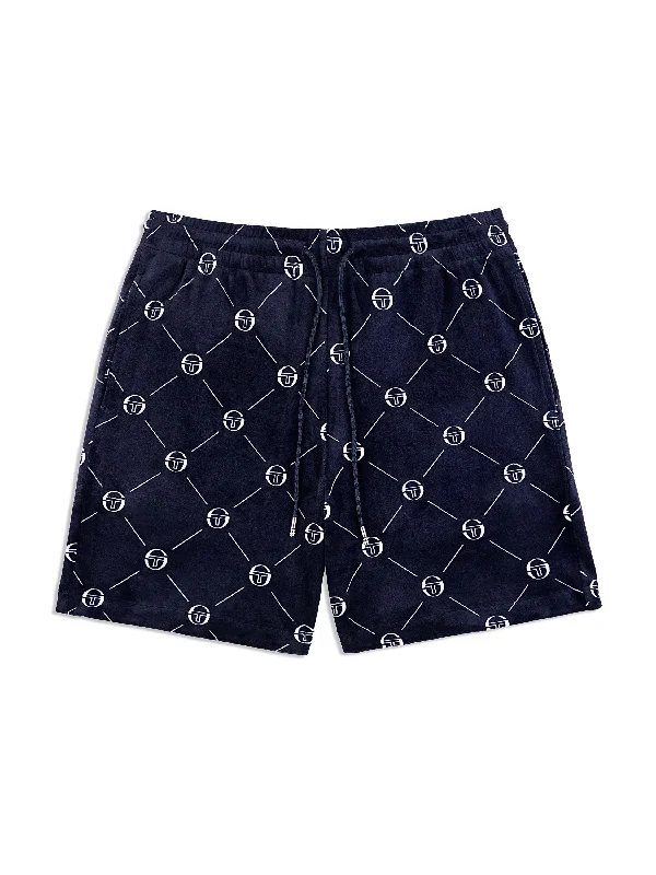 Cosimo Velour Short- Maritime Blue Classic Men's Pin