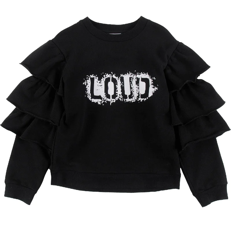 Loud Apparel Warm Black Sweater Bohemian Men's Free