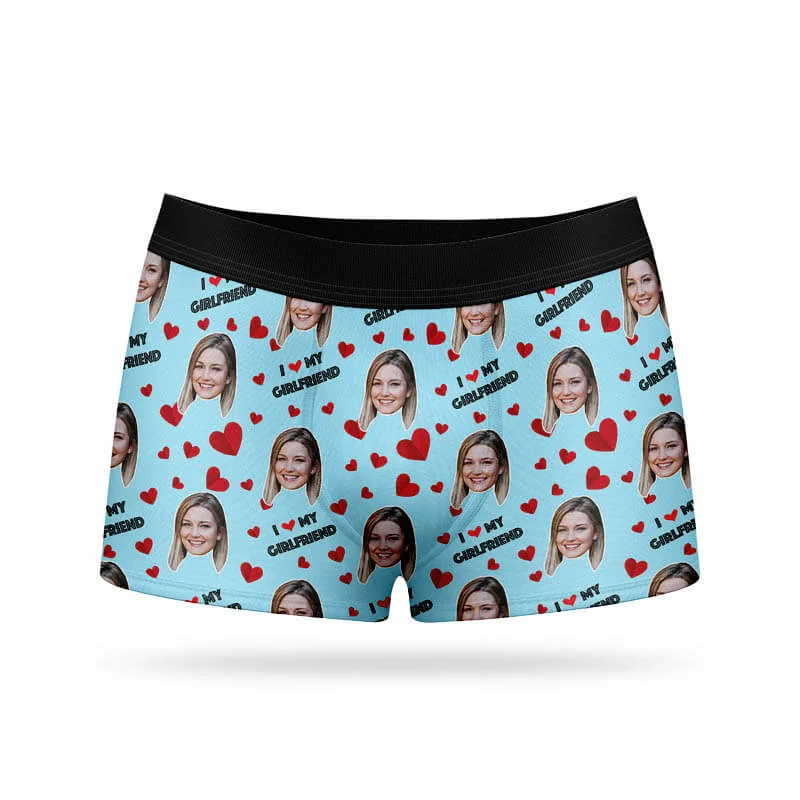 I Love My Girlfriend Boxers Sophisticated Men's 