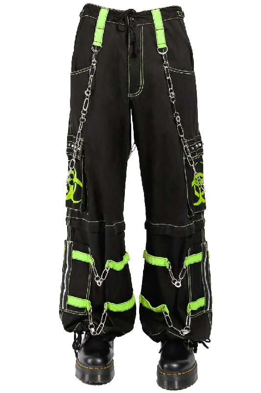 Tripp Biohazard Zip Off Pants [BLACK/LIME] Adventure