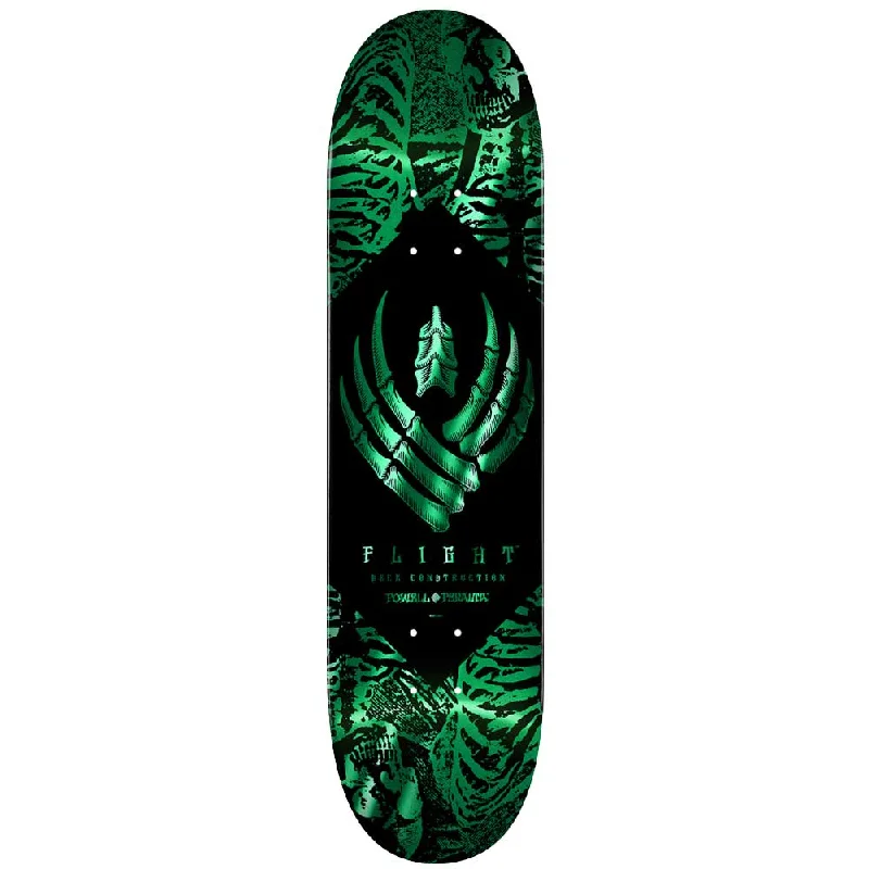 Powell Peralta Skeleton Teal Foil FLIGHT Skateboard Deck - 8.13" Modern Men's Tech