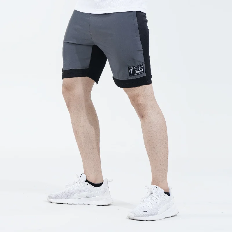 Tf-Grey/Black Micro Interlock Training Shorts Hip Men's Urban