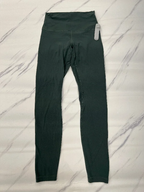 Athletic Leggings By Lululemon In Green, Size: 6 Trendy Men's Scandinavian