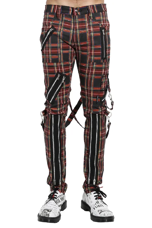 Tripp Mens Bondage Punk Pants [Black Plaid] Cclassic Men's Tweed