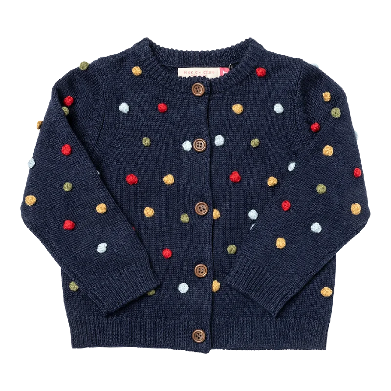 Pink Chicken Girls Maude Sweater - Navy Organic