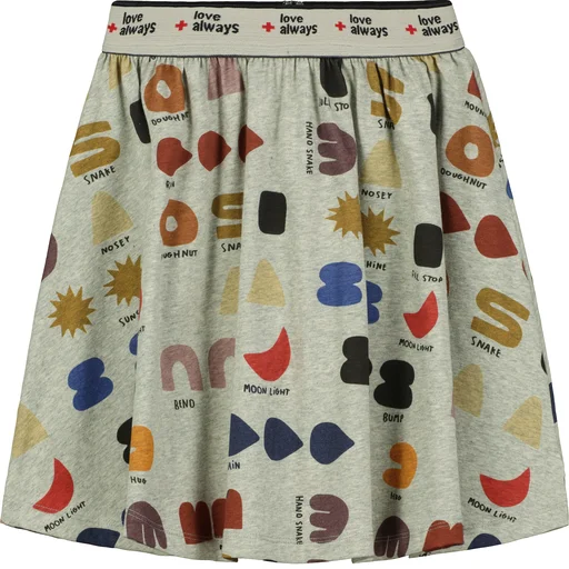 Beau Loves Grey Marl 'What Do You See?' Circle Skirt Hip Men's Retro