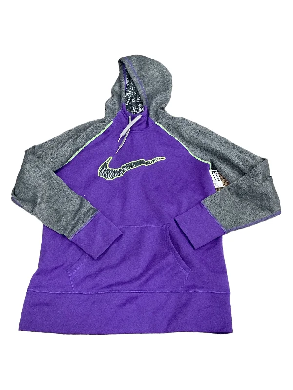 Athletic Sweatshirt Hoodie By Nike Apparel  Size: Xl Sleek Men's Metallic