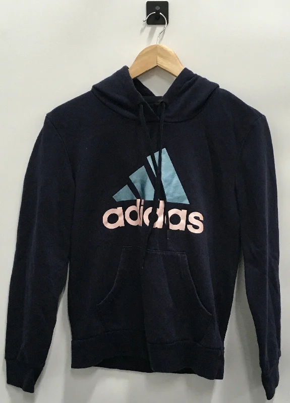 Athletic Sweatshirt Hoodie By Adidas  Size: S Unique Men's Upcycled