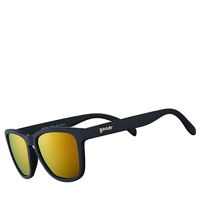 Goodr Whiskey Shots with Satan Sunglasses - Black Cool Men's Skate