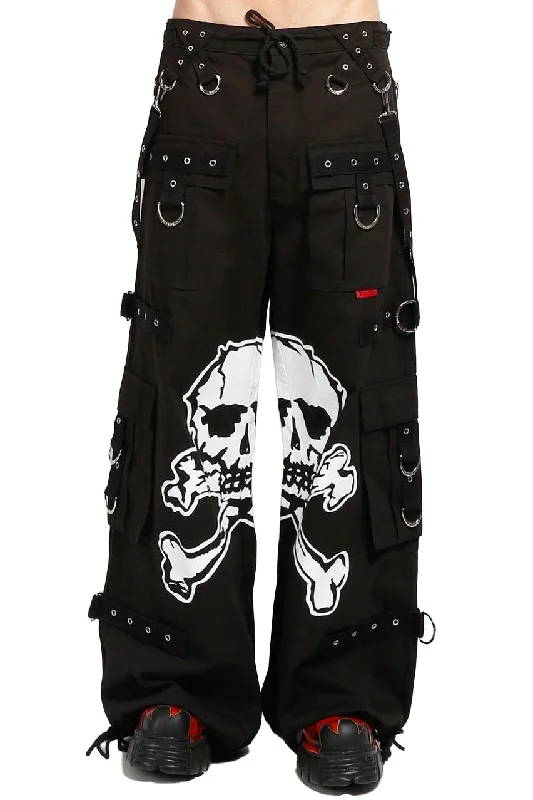 Tripp NYC Big Skull Pants [BLACK/WHITE] Business