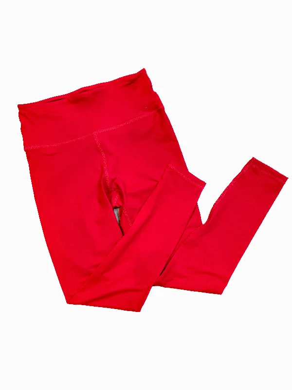 Essential High-Waist Full-Length Leggings- True Red Vacation