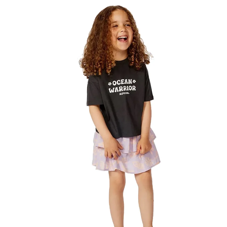 Little Girl's Ocean Warrior S/S Tee Modern Men's Tech