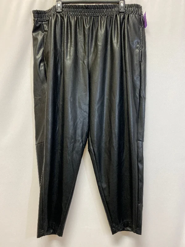 Black Pants Leggings Fabletics, Size 2x Street