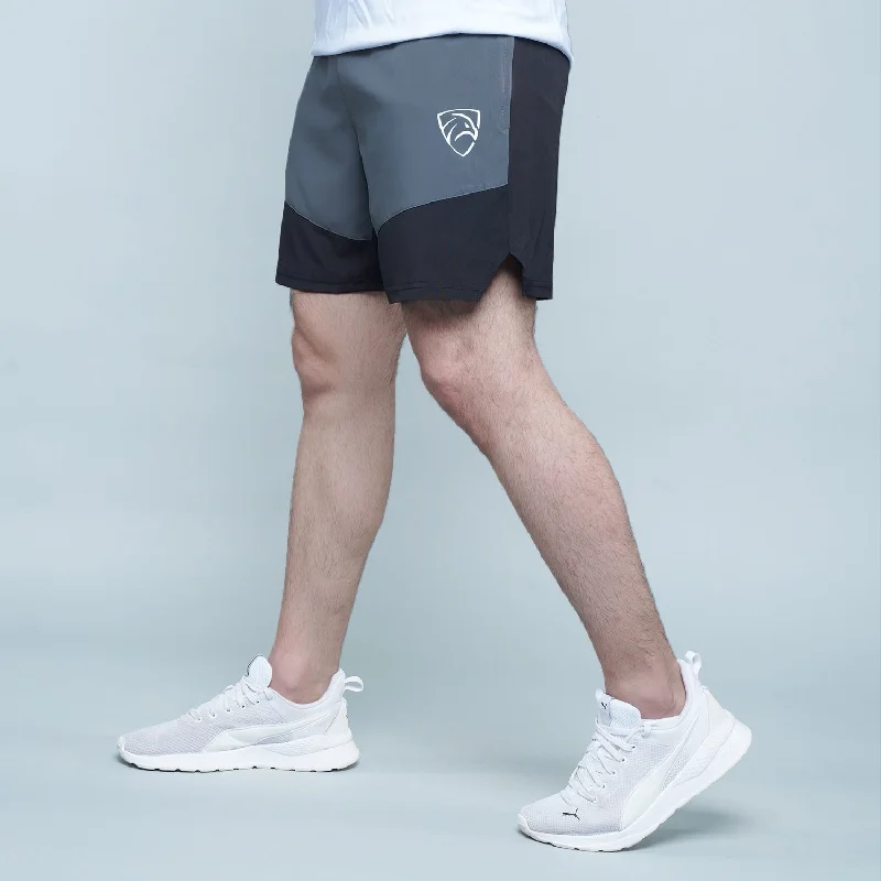 Tf-Grey/Black Contrast Running Shorts Cool Men's Skate