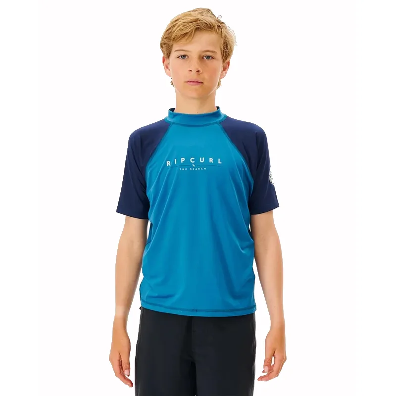 Shockwaves S/S UPF Rash Vest (8-16 years) Artistic Men's Avant