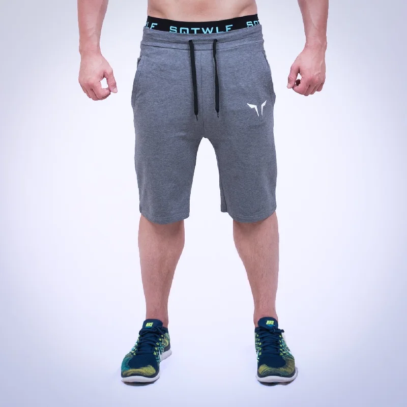 GREY GYM SHORTS Trendy Men's Scandinavian