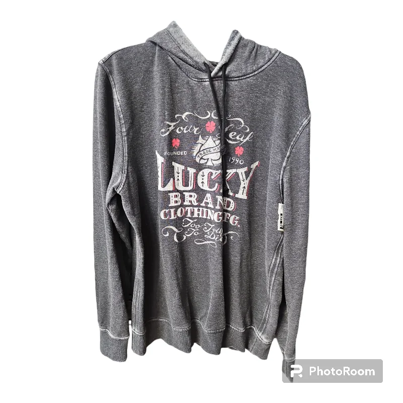 Sweatshirt Hoodie By Lucky Brand  Size: L Sleek Men's Metallic