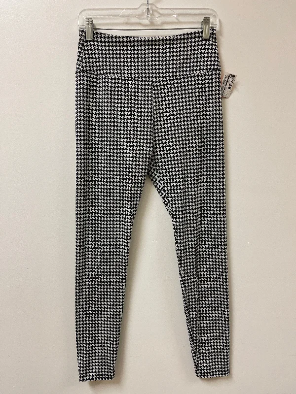 Pants Leggings By Lou And Grey In Black & White, Size: 8 Organic