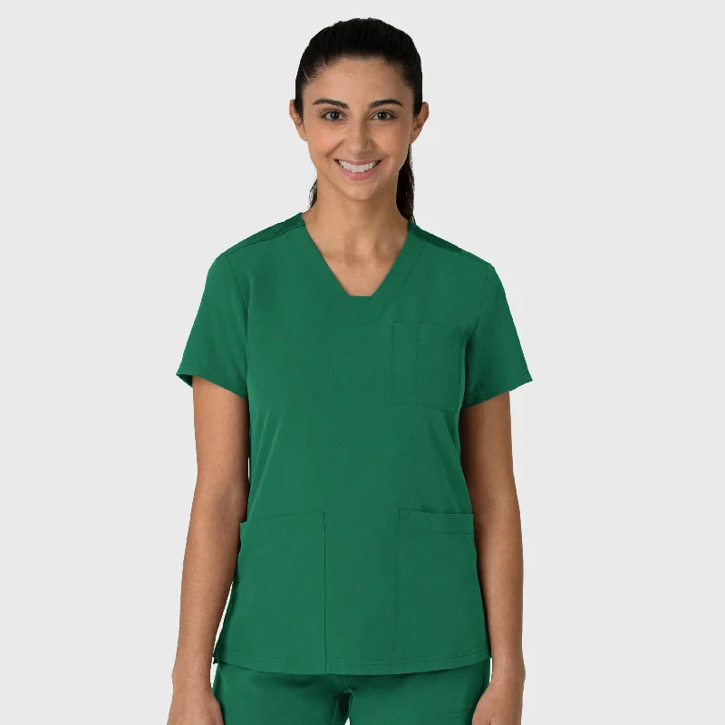 Nova Women's Flex-n-Reach V-Neck Scrub Top - Hunter Refined Men's Velvet