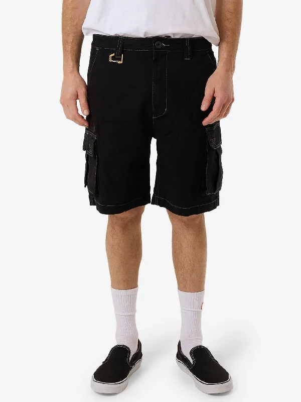 HYC Duty Cargo Short - Black Masculine Men's Thick