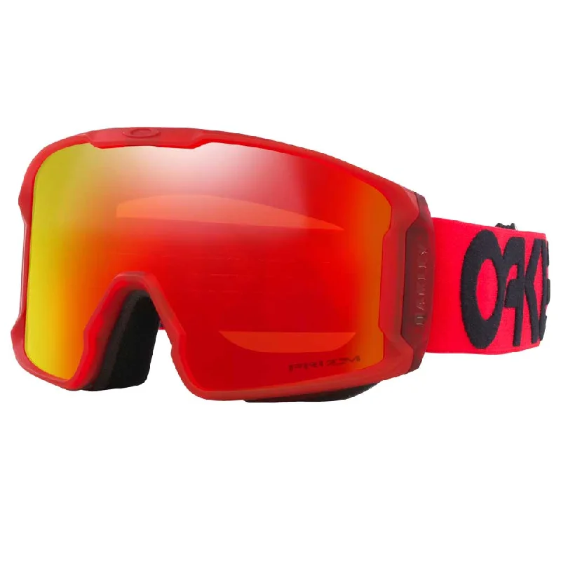 Oakley Line Miner™ L Snow Goggles - 2025 Matte Redliner with Prizm Snow Torch Iridium Lenses Youthful Men's Anime