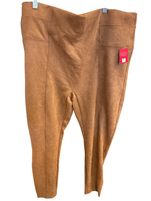 Pants Leggings By Spanx In Brown, Size: 3x Laid