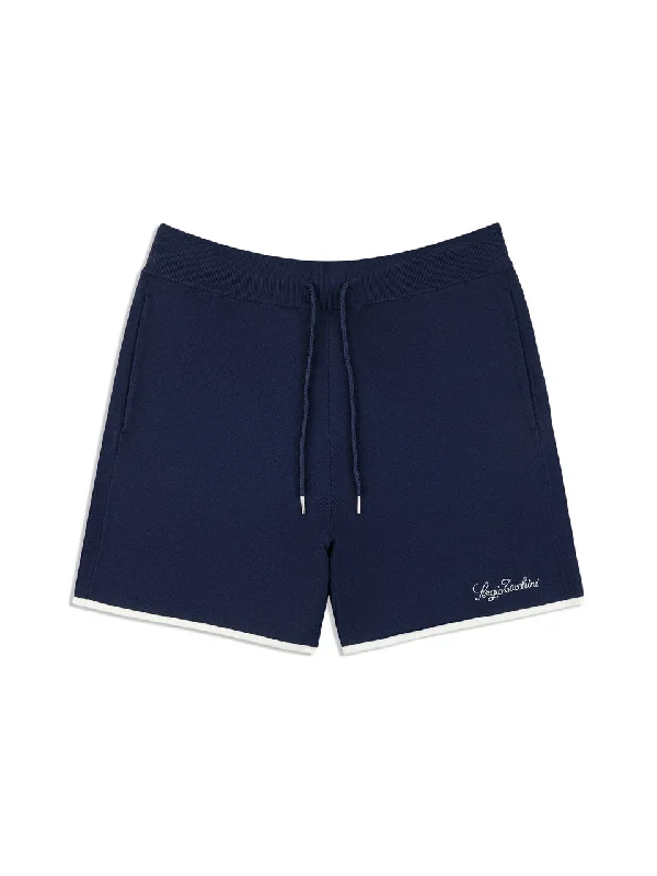 Enzo Knit Shorts- Maritime Blue Tough Men's Military