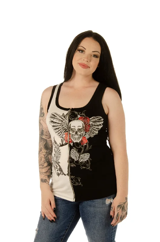 Women's Lilith Zip Up Tank Top Tailored