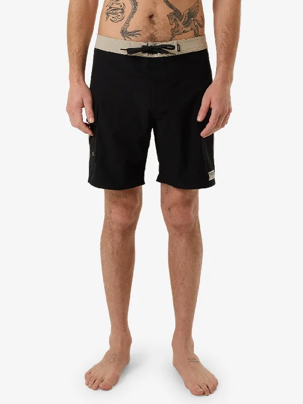 Be Adorned Boardshort - Black Artistic Men's Hand