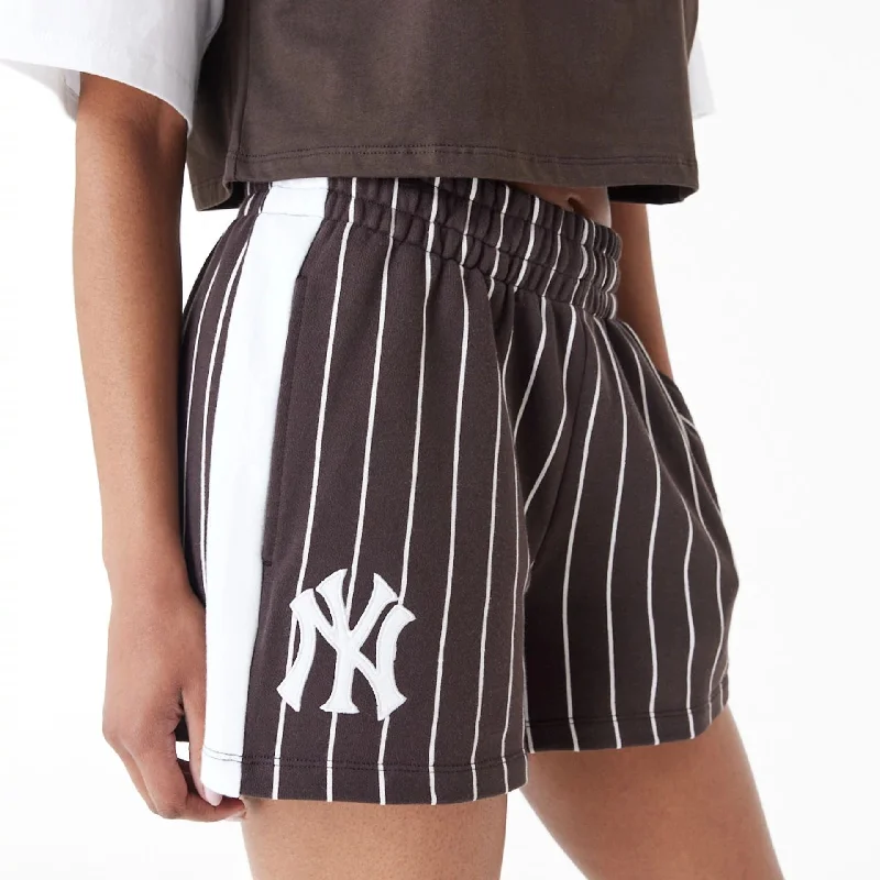 New York Yankees MLB Lifestyle Brown Shorts Traditional Men's Wool