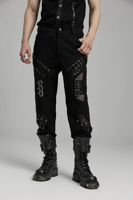 Deathly Pallor Punk Pants Unique Men's Patch