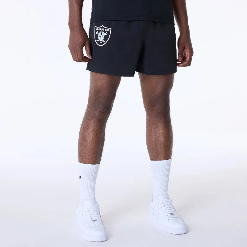 Las Vegas Raiders NFL Essentials Black Shorts Sleek Men's Metallic