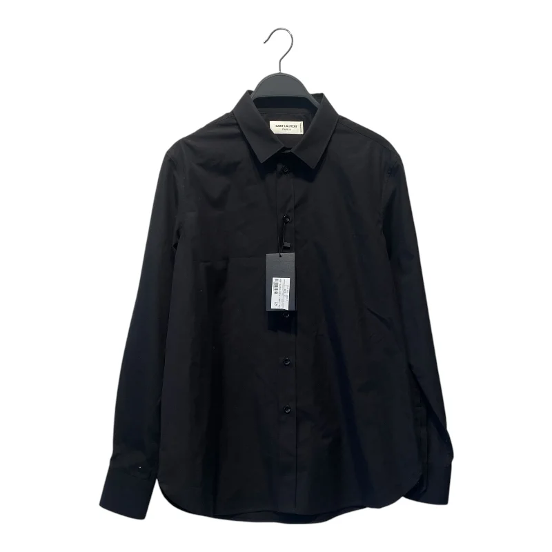 SAINT LAURENT/LS Shirt/42/Cotton/BLK/ Minimalist Men's Casual 