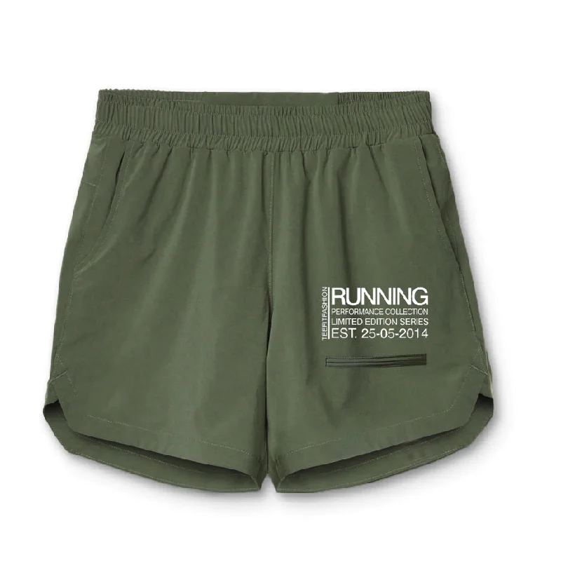 Tf-Olive Green Running Utility Shorts Bohemian Men's Free