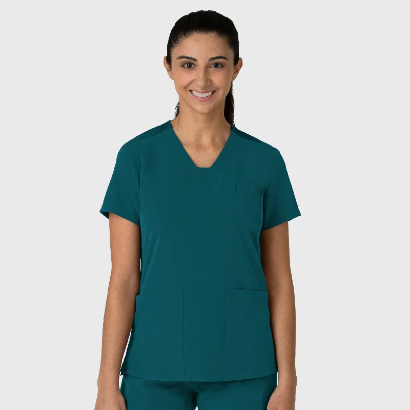 Nova Women's Flex-n-Reach V-Neck Scrub Top - Caribbean Modern Men's 