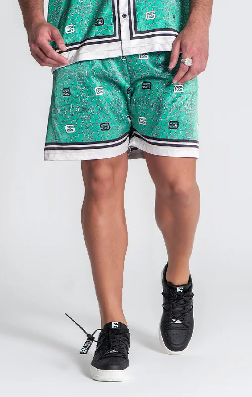 Green Panacea Shorts Trendy Men's Scandinavian