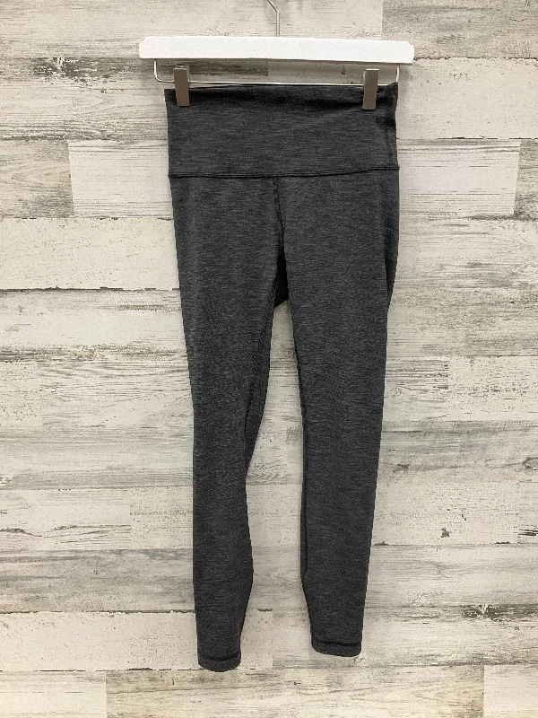 Athletic Leggings By Lululemon In Grey, Size: 4 Gym