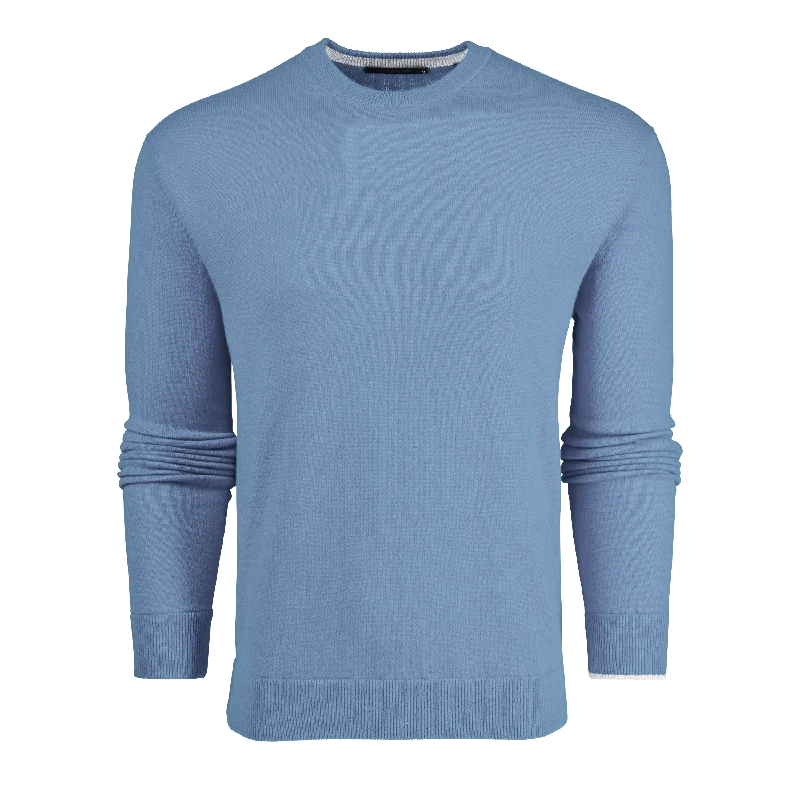 Tomahawk Cashmere Crewneck Sweater (Wolf Blue) Hip Men's Urban