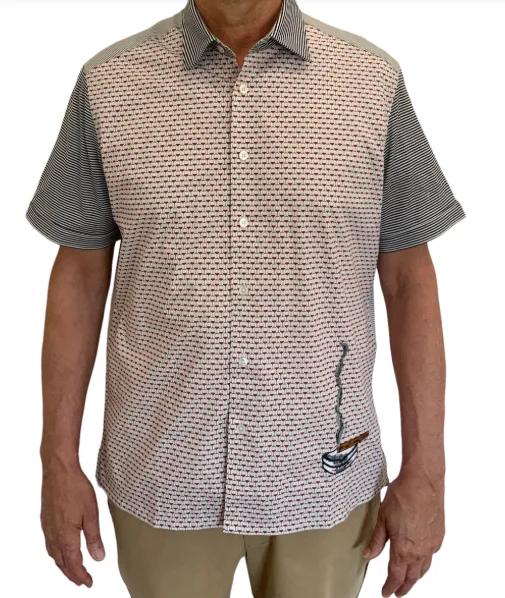 Stock Stogie Short Sleeve Sport Shirt - Multi Business