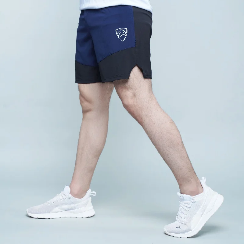 Tf-Navy/Black Contrast Running Shorts Laid