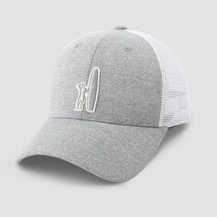 Johnnie-O The Varsity Trucker Hat - Gray Minimalist Men's Casual 