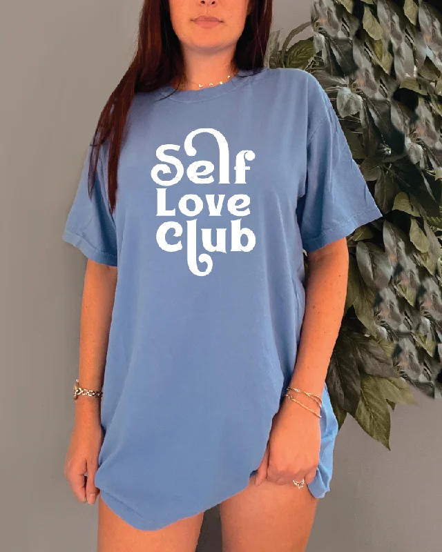 Self Love Club Short Sleeve Tee - Comfort Wash Edgy Men's Punk