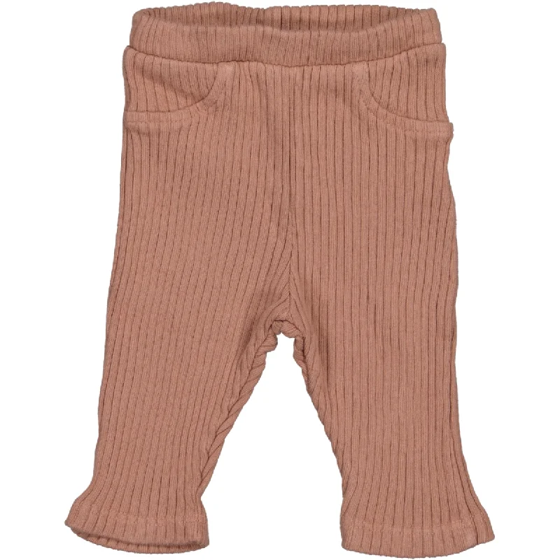 W56732-RIBBED LEGGING-Old Pink Trendy Men's Oversized