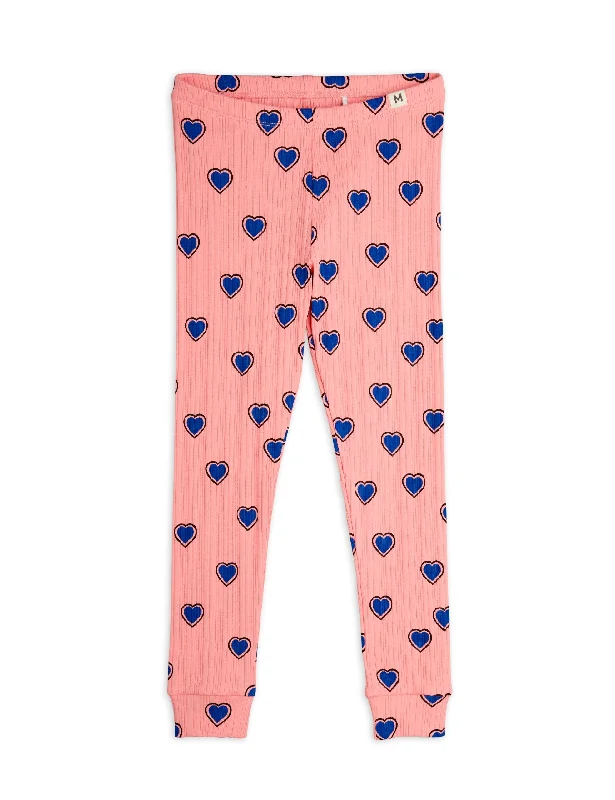 OUTLINED HEARTS AOP LEGGINGS-Pink Sophisticated Men's French